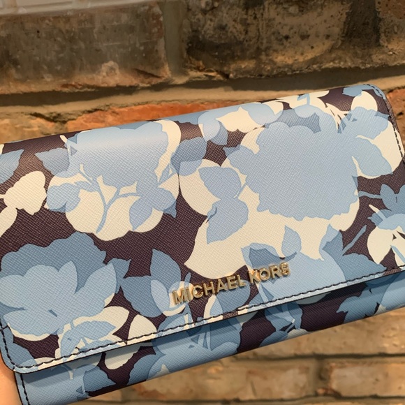 FIRM PRICE michael kors large blue phone crossbody - Picture 4 of 8